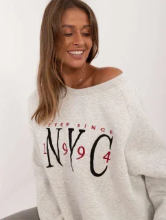 Mikina EM BL 857.88 svetlo šedá