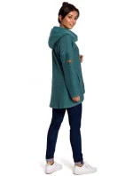 B131 Sveter s vysokým golierom - indigo B131 Sveter s vysokým golierom - indigo