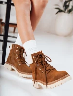 Dámske zateplené trapery ťavej farby FashionStreet ZY1290