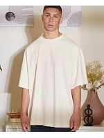 Build your Brand BY 193 Pánske tričko oversize „Huge Tee“ 56.0193 biela piesková