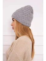 K204 fleecová šiltovka svetlo šedá