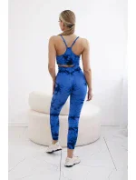 Fitness set top s nastaviteľnými ramienkami + push up legíny chrpová modrá Fitness set top s nastaviteľnými ramienkami + push up legíny chrpová modrá