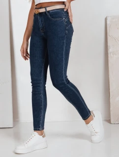 Dámske push up džínsy tmavomodré FashionStreet UY2771