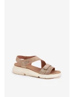 Dámske sandále na klinoch Beige Maroriella Dámske sandále na klinoch Beige Maroriella