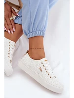 Dámské tenisky s krajkou Lee Cooper LCW-26-02-4060 Bílé