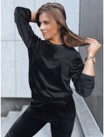 Dámske velúrové tepláky VELVET HARMONY black FashionStreet AY0879