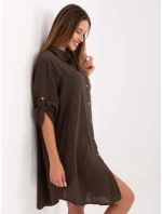 TW SK BI 22263.00 tmavohnedé šaty TW SK BI 22263.00 tmavohnedé šaty