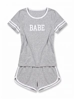 Babe Short Grey pyžamo - Aruelle Babe Short Grey pyžamo - Aruelle