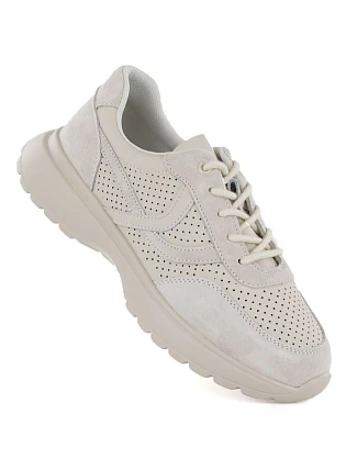 Dámske kožené športové topánky béžové Vinceza 41507