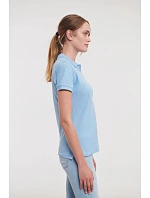 Russell Athletic 566F Dámske elastické polo tričko z piké 10.566F biele Russell Athletic 566F Dámske elastické polo tričko z piké 10.566F biele