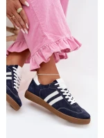 Zazoo N1068 Semišové Nízké Dámské Tenisky Tmavě Modré