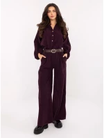 IT nohavice SP 25782.73 tmavo fialové