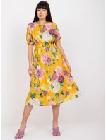 Šaty LK SK 507564.36P tmavo žltá