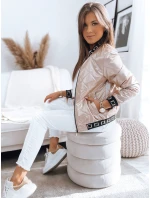 Dámska prešívaná bunda BASEBALL light pink FashionStreet TY3489 Dámska prešívaná bunda BASEBALL light pink FashionStreet TY3489
