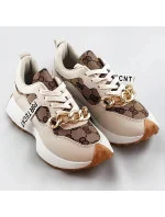 Béžové športové topánky s retiazkou (N-205)