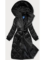 Dámska dlhá páperová bunda Black (ag1-j9081)