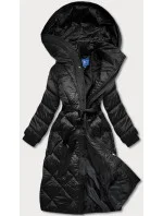 Dámska dlhá páperová bunda Black (ag1-j9081) Dámska dlhá páperová bunda Black (ag1-j9081)