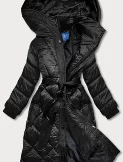 Dámska dlhá páperová bunda Black (ag1-j9081)