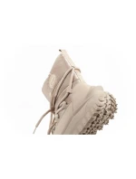 Lee Cooper dámske zimné športové topánky zimné trekkingové zateplené béžové prírodné kožené dámske