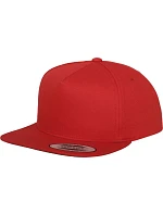 Flexfit 6007/6007T 5-panelová snapbacková čiapka 55.6007 červená Flexfit 6007/6007T 5-panelová snapbacková čiapka 55.6007 červená