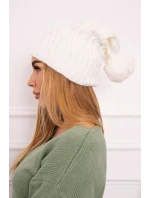 Fleecová čiapka Paulina K227 biela