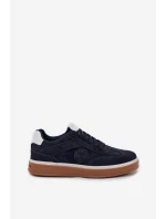 Sneakersy Męskie Niskie Big Star SS174021 HI-POLY SYSTEM Granatowe