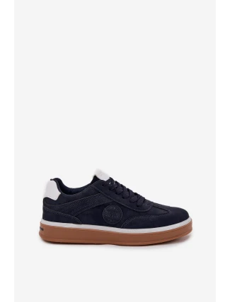 Sneakersy Męskie Niskie Big Star SS174021 HI-POLY SYSTEM Granatowe