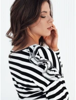 Dámska pruhovaná blúzka HILAN black FashionStreet RY2382 Dámska pruhovaná blúzka HILAN black FashionStreet RY2382