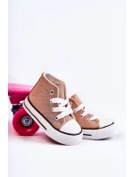 Dziecięce Trampki Wysokie Różowe Złoto Catrina