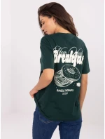 Tričko D12022M02645R tmavozelené Tričko D12022M02645R tmavozelené