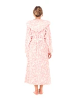 Dámsky župan Flora s kapucňou 3956 3053 Patterned Pink Pearl - Vestis