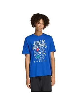 Pánske adidas FIFA World Cup 26TM Road to NYNJ Graphic T-shirt blue KB2534 pánske