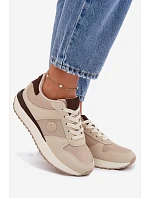 Dámske tenisky na platforme Big Star TT274275 Beige