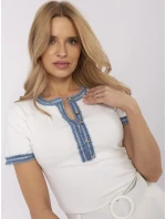 Blúzka NM TS V8319.95 ecru Blúzka NM TS V8319.95 ecru