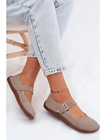 Balerínky Barefoot z prírodného semišu Zazoo 316 Cappuccino Balerínky Barefoot z prírodného semišu Zazoo 316 Cappuccino