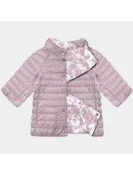 Dirty Pink/Floral obojstranná dámska bunda s 3/4 rukávmi Minority (M23-7010-57) Dirty Pink/Floral obojstranná dámska bunda s 3/4 rukávmi Minority (M23-7010-57)