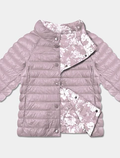 Dámske plus size sako s 3/4 rukávmi Minority špinavá ružová/floral (M23-7010-52)