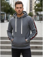 Pánska sivá mikina FashionStreet BX5938