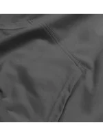 Tmavosivá tenká dámska mikina s kapucňou (wb11001-5)