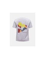 Dámske tričko PEAK PERFORMANCE W Explore Graphic Tee, sivé Dámske tričko PEAK PERFORMANCE W Explore Graphic Tee, sivé