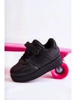 Dziecięce Buty Sportowe Na Rzepy Czarne Elike