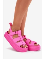 Sandały Damskie Na Platformie Fuksja Nitavelia