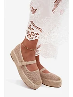 Dámske espadrilky s remienkom na platforme Béžová Coastina Dámske espadrilky s remienkom na platforme Béžová Coastina