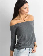 Blúzka RV BZ 4692.99 tmavo šedá