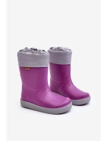 Dziecięce Kalosze Z Ocieplaczem Snow Wave Gokids 981 Fioletowe