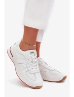 Skórzane Damskie Buty Sportowe Sneakersy Daniel Lopez Just Dare SS2D4042 Białe