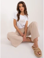 Tričko RV TS 9667.19 béžová a biela