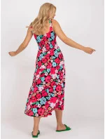 Dámske šaty RO SK 8007 1.03P čierna a ružová - FPrice Dámske šaty RO SK 8007 1.03P čierna a ružová - FPrice