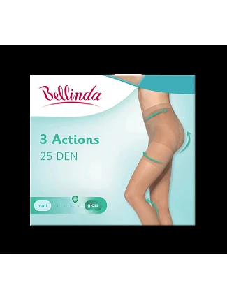 Dámske tvarujúce pančuchy 3 ACTIONS 25 den Black - BELLINDA Dámske tvarujúce pančuchy 3 ACTIONS 25 den Black - BELLINDA