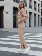 Dámska tepláková súprava MARINO beige FashionStreet AY0975 Dámska tepláková súprava MARINO beige FashionStreet AY0975
